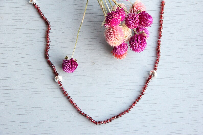 Marva Garnet Necklace