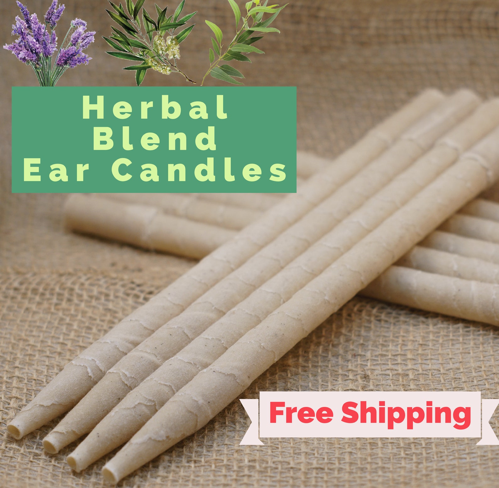 Herbal Ear Candles Infused w/Lavender Eucalyptus & Tea Tree Etsy