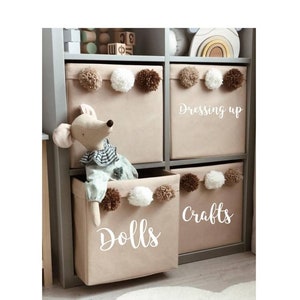 Toy storage personalised labels