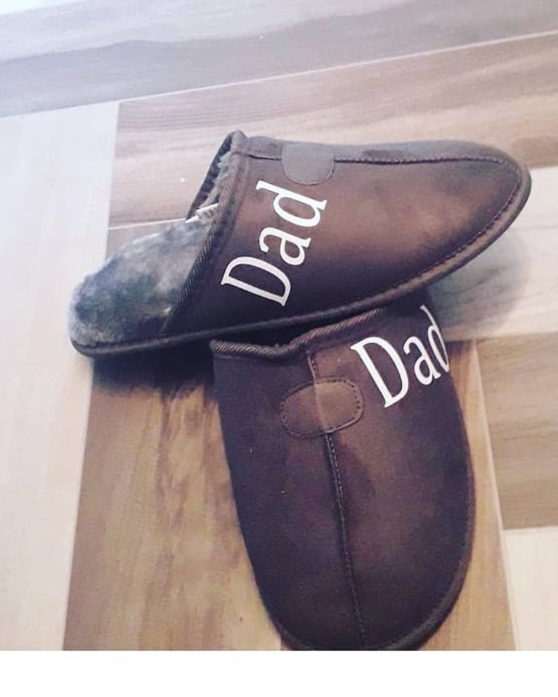 personalised slippers mens