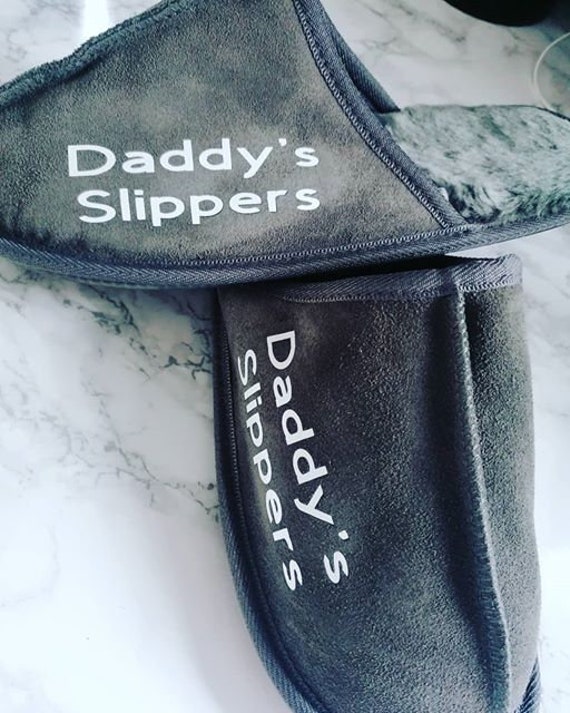 personalised slippers mens