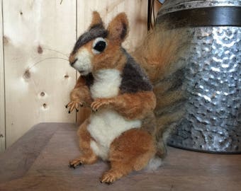 Hand made wool fiber sculpture by artist Jackie L.