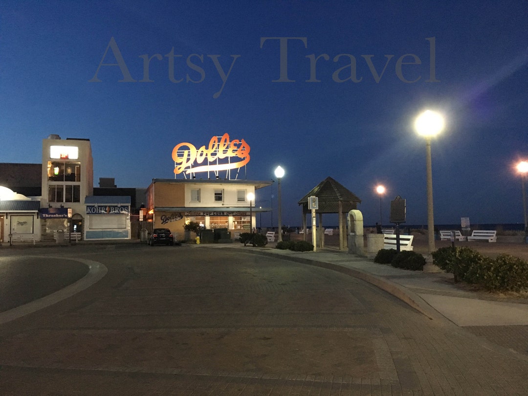 Rehoboth Beach Famous Dolles Taffy Sign Digital Photograph Etsy