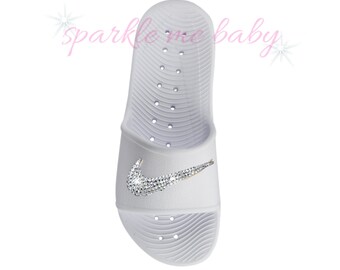 baby pink nike slides