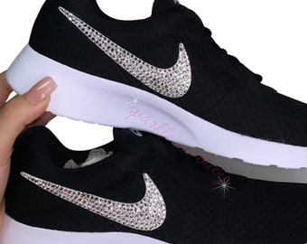 nike shoes with bling swoosh