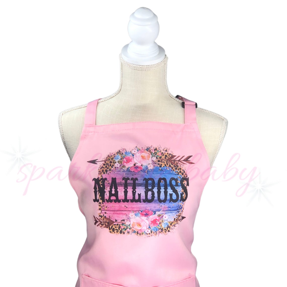 Nail Boss Adult Apron Colorful Nail Tech Apron Nail Tech Etsy