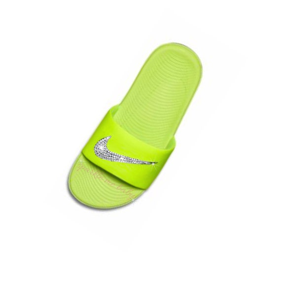 nike slides yellow