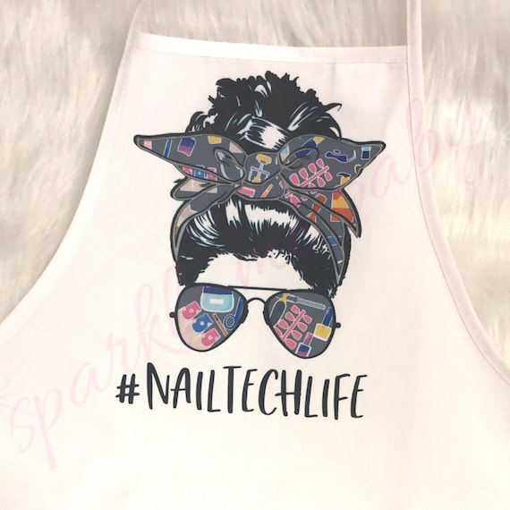 Nail Tech Apron nailtechlife Nail Salon Nail Tech Gift | Etsy