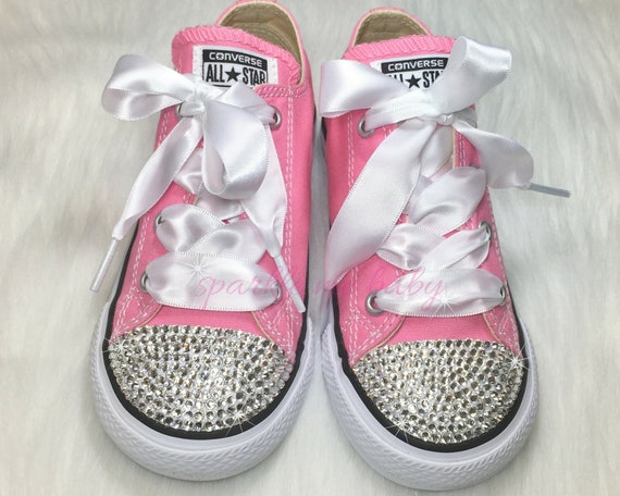 bedazzled pink converse