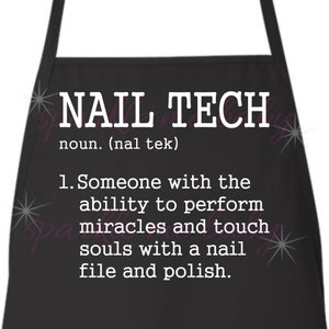 Nail Tech Definition Apron ~ NailTechLife ~ Nail Salon ~ Nail Tech Gift