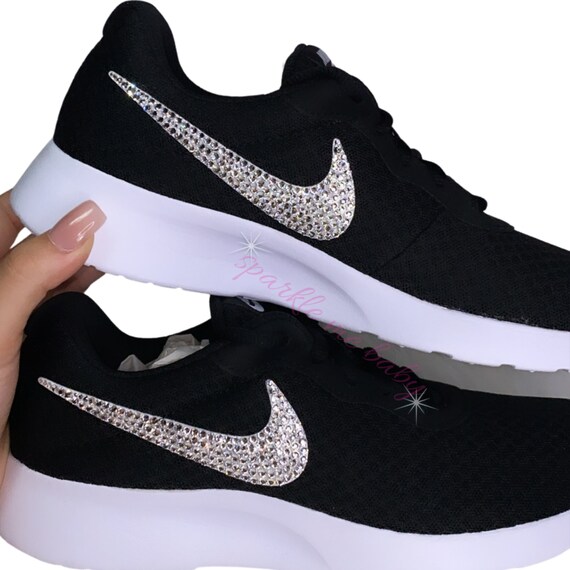 Nike Tanjun Women's in Black Bedazzled 