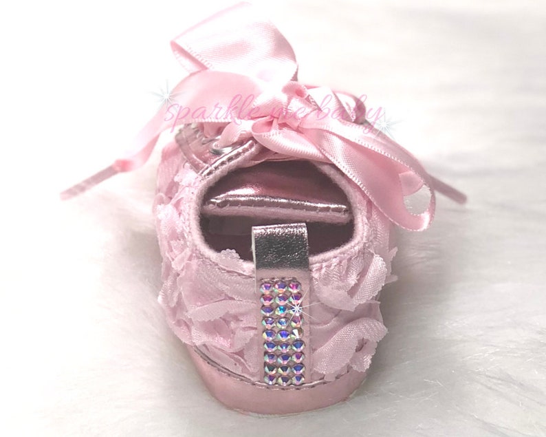 Bling Baby Shoes Pink Babygirl Shoes Fancy Baby Shoes | Etsy