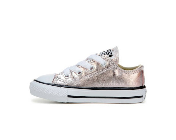 Converse Rose Gold Crystal Converse Bling Etsy