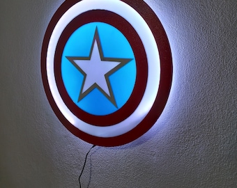 Captain America Shield Led Wall Decoration
