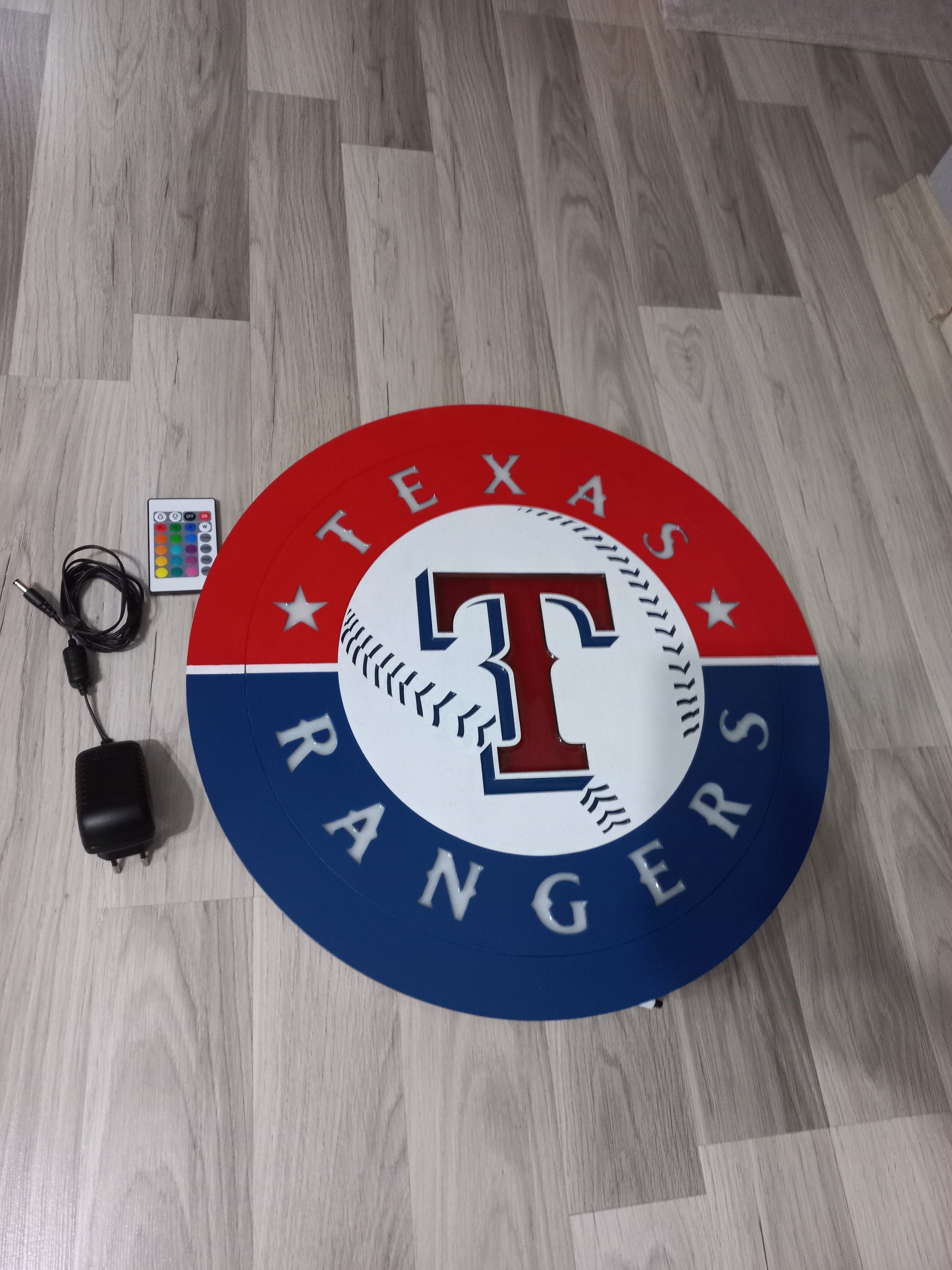 Texas Rangers Wall Decoration Etsy