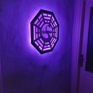 Lost Dharma Initiative Swan Station Led Wall Decoration image 9