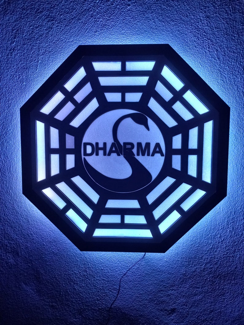 Lost Dharma Initiative Swan Station Led Wall Decoration image 1