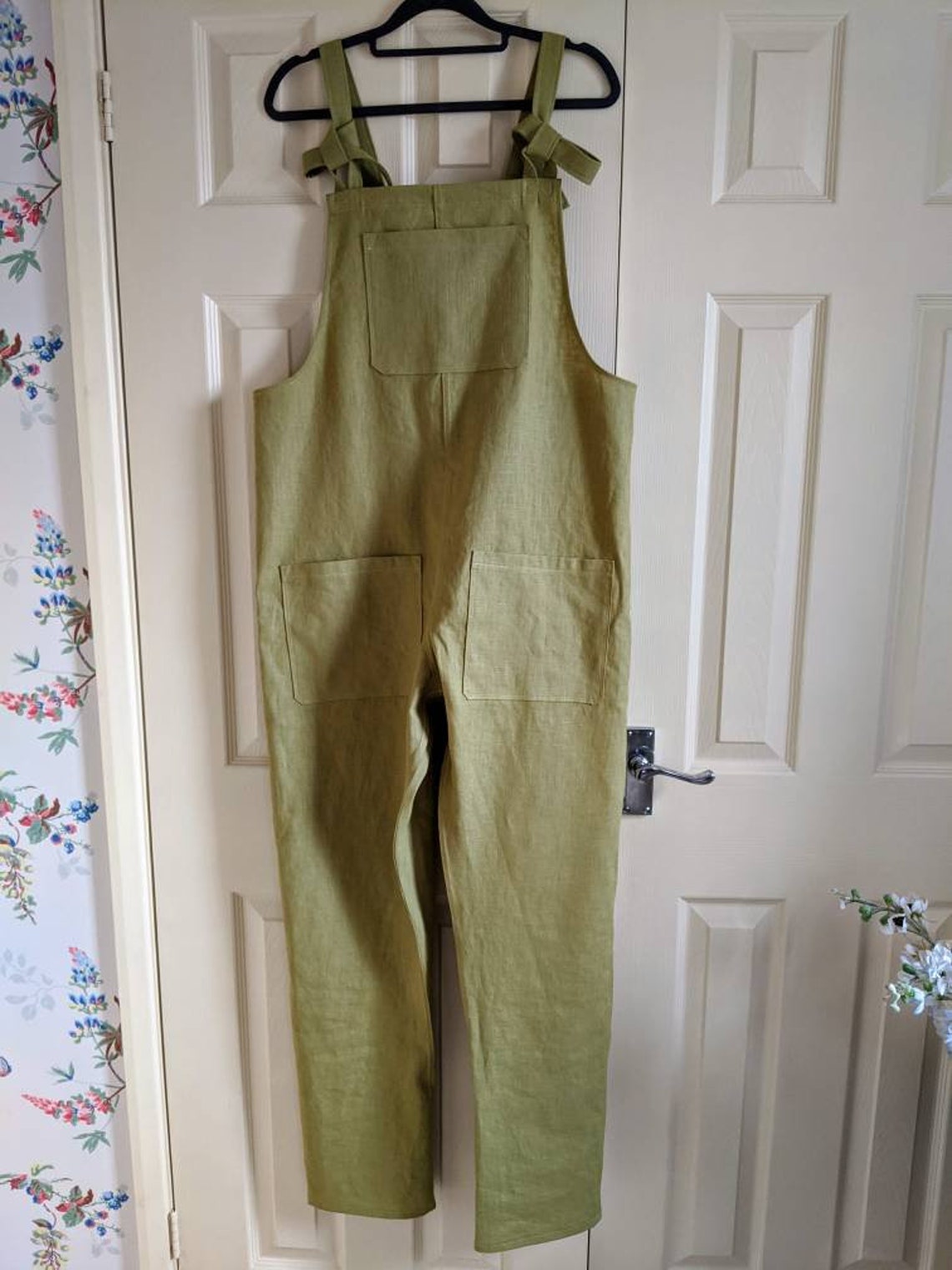 Made to order linen dungarees adult ladies dungarees ladies Etsy