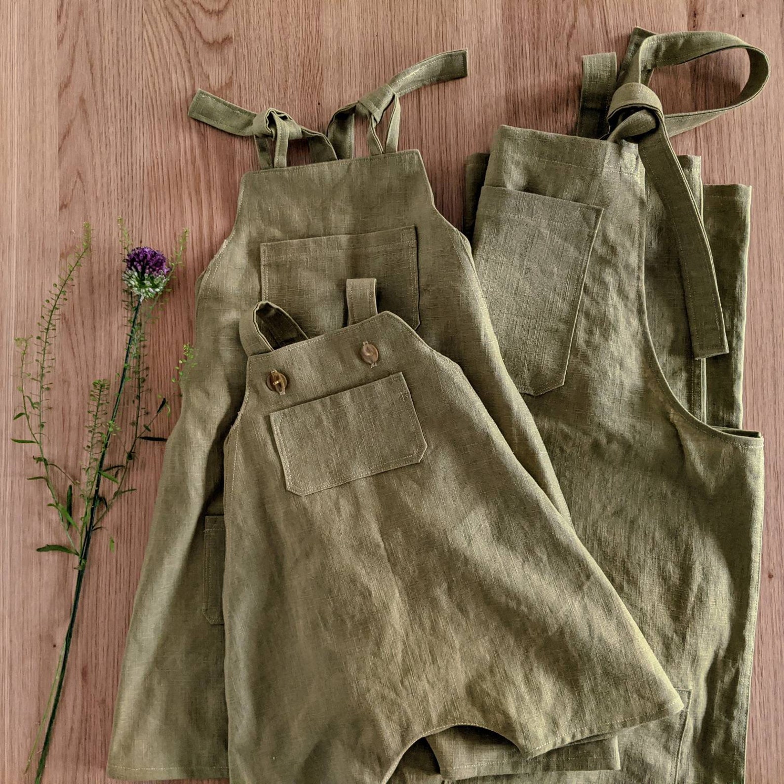 Made to order linen dungarees adult ladies dungarees ladies Etsy