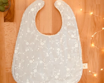 Grand bavoir bébé tipi 100% coton