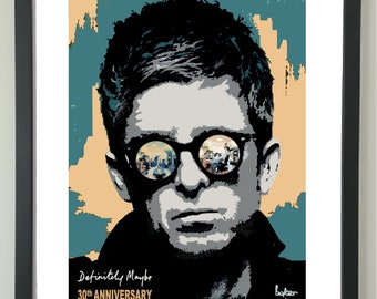 Noel Gallagher definitely maybe A3 print unframed.