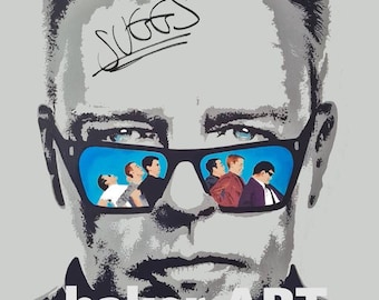 Signed by Suggs (Madness) print. A3 unframed.