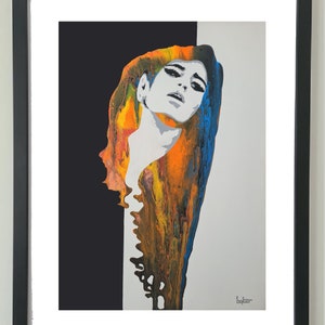 Amy Winehouse 2 Tone homage A3 print unframed.