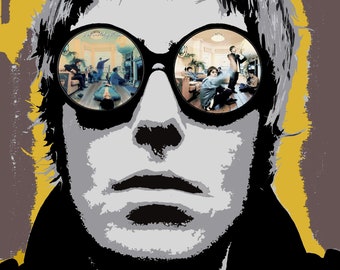 Liam Gallagher print. Definitely Maybe. A3 print unframed.