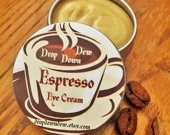 Espresso Eye Cream, Caffeine Eye Cream, Eye Brightener, Dark Circle Reducer, 1/2 oz.