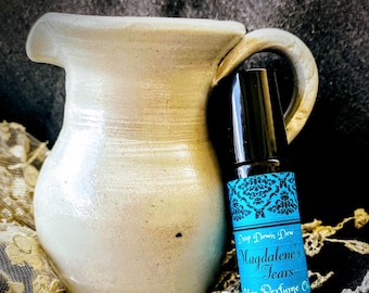 Magdalene's Tears Artisan Perfume Oil, Floral, Sweet, Vanilla, Chocolate, Rose, Amber, Myrrh, Lemon