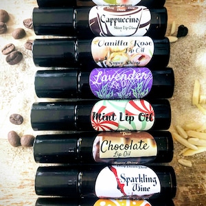 Lippen Öl, Lippen Reparatur, Lavendel, Vanille Rose, Cappuccino, Zitrus, Minze, Schokolade, Sekt, Kokos Limette, Ahornsirup, Banane, Mandel