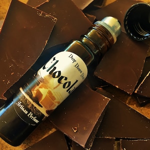 Chocolat Roll On Perfume Oil, Chocolate Fragrance, Gourmand Perfume, Glass Roll On Bottle, 10 ml