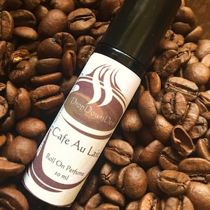 Cafe Au Lait Perfume Oil, Roll On Perfume, Coffee Scented, Aromatherapy, Essential Oils, Coffee Lover, Coffee Perfume, Gourmand Perfume