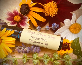 Single Note Fragrance Oil, Single Note Essential Oil, Pre-Diluted Oils in Roller Bottles, Choose Your Scent