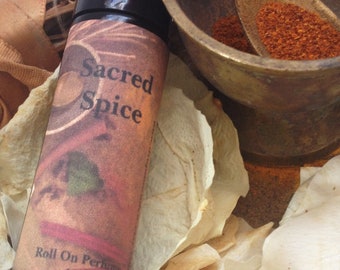 Sacred Spice Roll On Perfume Oil, Fragrance Oil, Vegan, Aromatherapy, Frankincense, Myrrh, Sandalwood, Patchouli, Cinnamon, Spikenard