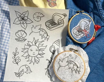 NUR DIGITALE DATEI: Küsten Oma Stick & Stitch Stickschablone