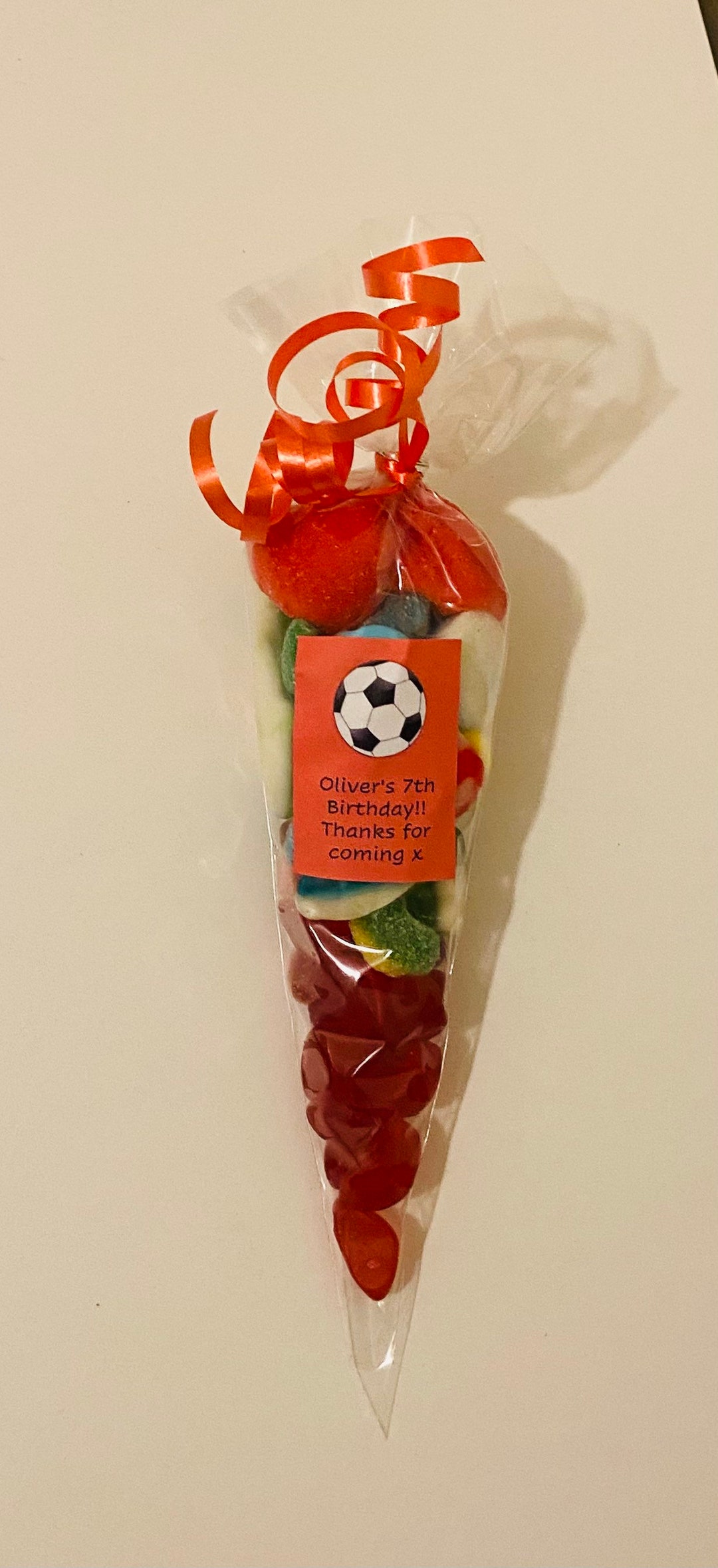 Football Sweet Cones Any Colour Etsy UK