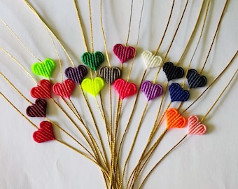 Macramé-hartarmbanden, macramé-armband, hartarmband, harten, vriendschapsarmbanden, kleurrijke armbanden, macramé-sieraden, boho