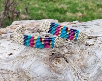 Macrame cuff bracelet,macrame bracelet,macrame jewelry, woven bracelet, handmade bracelet, gift idea,boho bracelet, adjustable bracelet