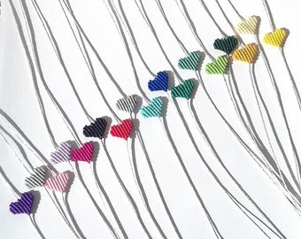 Pulsera de corazón de macramé, corazones, pulsera de corazón, pulsera de macramé, pulsera de amor, pulseras de la amistad, estilo boho, joyería hecha a mano, boho