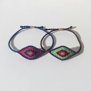 Macrame Evil eye bracelet,Evil eye bracelet,macrame bracelet,bracelets,macrame jewelry,handmade bracelet,friendship bracelets,talisman,boho
