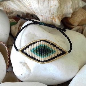 Macrame Evil eye bracelet,macrame bracelet,Evil eye bracelet,macrame jewelry,Evil eye jewelry,handmade bracelet,boho style,talisman
