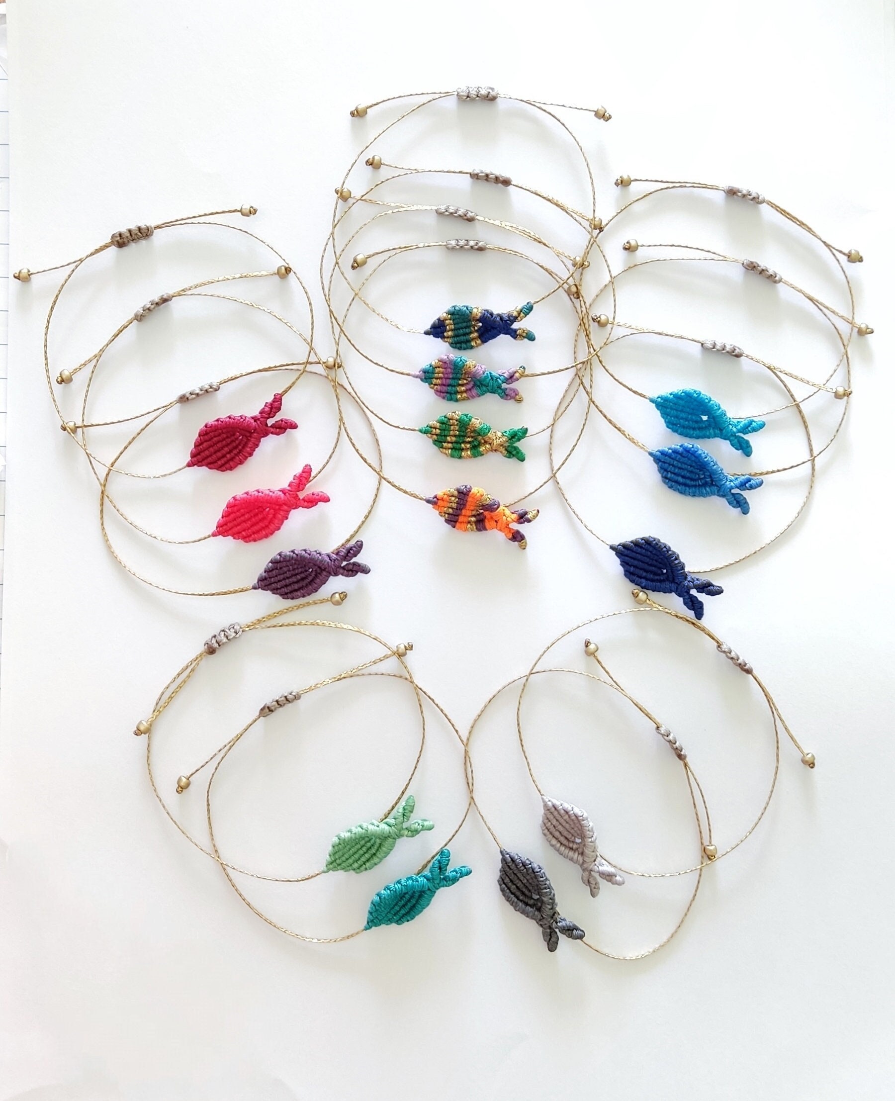 Set Di 4 Cavigliere Braccialetti Boho Estivi Per Donna - Impermeabili, Fatti A Mano Con Girasoli E Perline - Regolabili