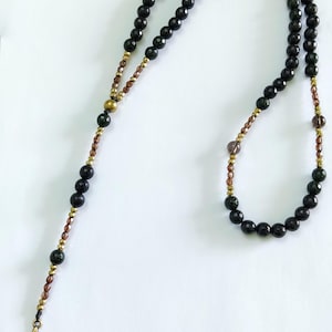 Black Onyx catholic Rosary,gemstone rosary,rosary beads,rosary necklace,handmade rosary,gemstone jewellery,5 decades rosary,Catholic rosary