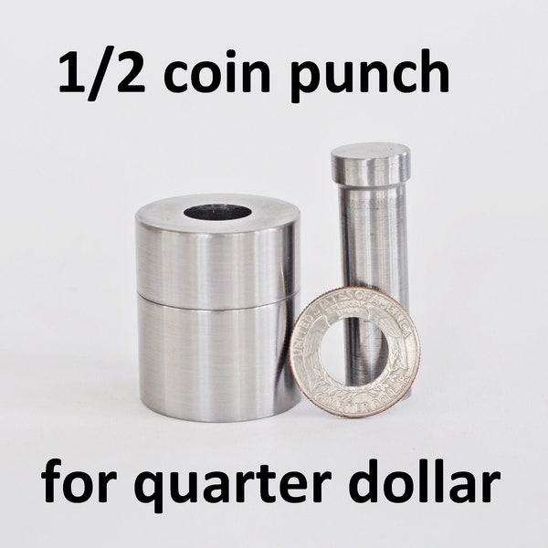 1/2" Coin Ring Tool: Quarter Dollar Center Punch