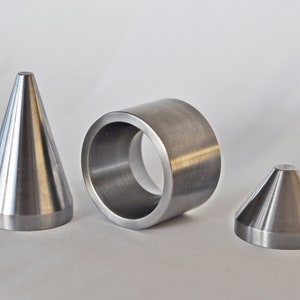 17 Degree 1.25" 1.35" Folding Die, CONE and Starter Cone coin ring fold over ring Made in Ukraine