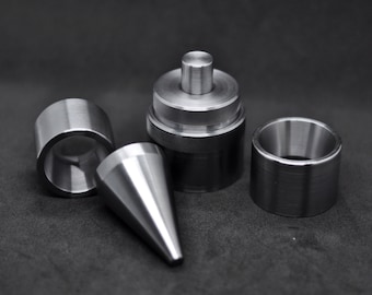 Coin Ring Tool Set: Steel Punch, Folding Cone & Dies