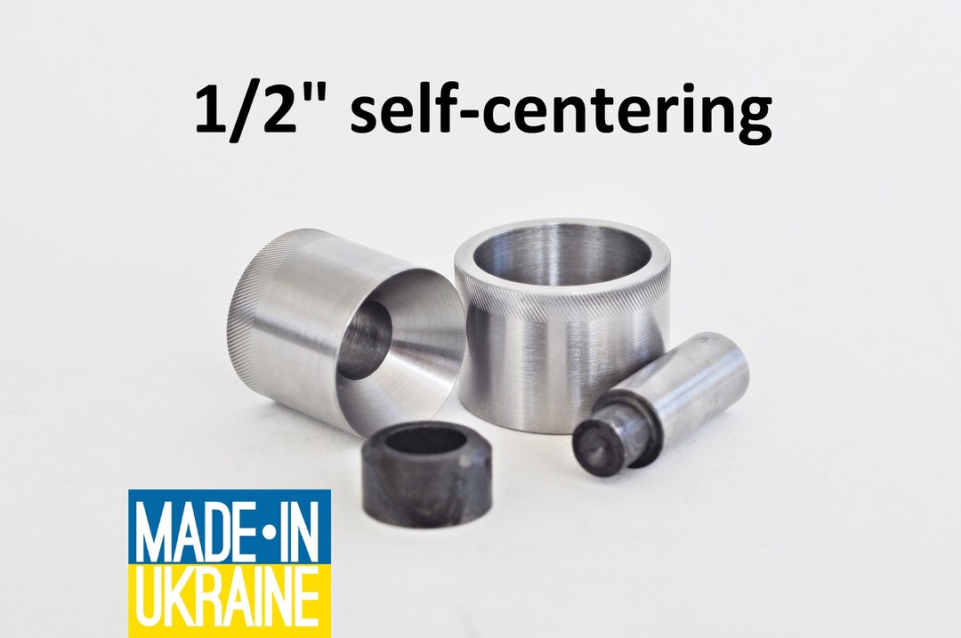 1/2 Selfcentering Coin Ring Punch Tool Auto CENTER Hole Universal Steel Autocenter Pucnher Made