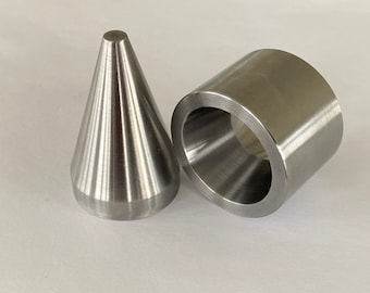 Juego de plegado de anillos para monedas de 17 grados: matriz de 1,1-1,2", cono de 0,25-1,3"