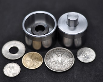 Coin Ring Tool: 7/16" Self-Centering Steel Punch (20-38.1 mm Coins)